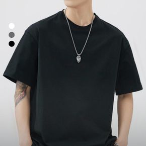 무지반팔티 오버핏반팔티 기본핏 면티셔츠 30수 라운드 무지 반팔