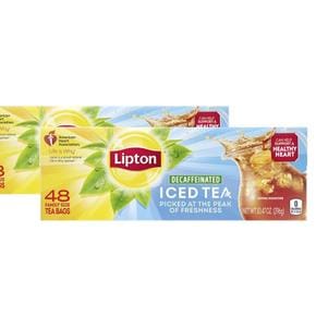 [해외직구] Lipton 립톤 디카페인 홍차 아이스티 티백 48입 2팩