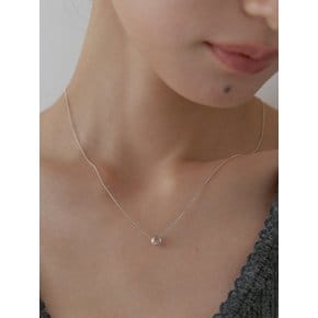 Donut necklace_silver