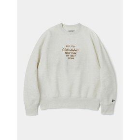 CU BIG SCRIPT WOMEN TERRY SWEATSHIRTS 오트밀