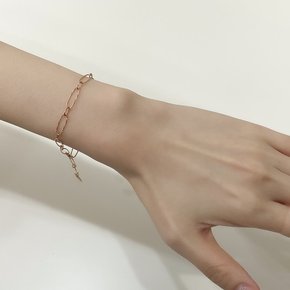 14k 백 코인 컷팅 체인 팔찌 OPDLB2276