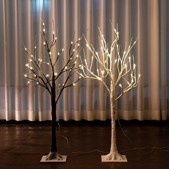 설렘하우스 감성가득 카페인테리어 LED 전구 자 나무 크리스마스트리 조명 90cm