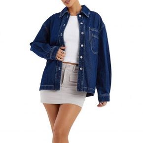 4880980 Mistress Rocks Oversize Denim Button-Up Shirt