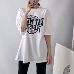 신상 불평 반팔 티셔츠 라운드넥_P390545199