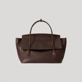 Tessa Leather Tote Bag Dried Plum (FROM ITALY)