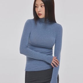 CUT EDGE TURTLE NECK LONG SLEEVE TOP_T326TP118(GB)