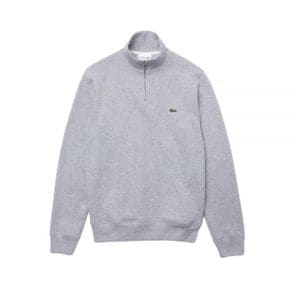 라코스테 Zippered Stand-Up Collar Cotton Sweatshirt (SH1927-CCA) (반집업 코튼 스웨