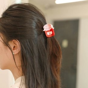 (선물포장) Jam Pot Mini Hair Claw(쿠쿠수제뜨)