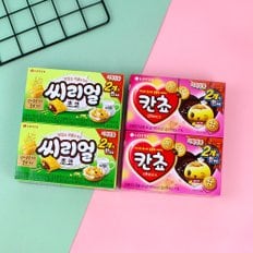 너만아는과자점 롯데제과 칸쵸 씨리얼 2번들 기획팩 실속과자패키지