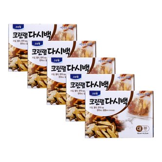  크린 멸치육수 멸치다시마육수 다시팩 대형 30매 5개