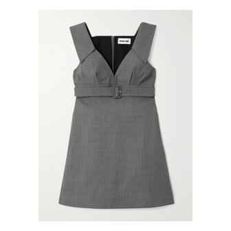 슈슈통 벨트 우븐 미니 드레스 그레이 1647597359344428