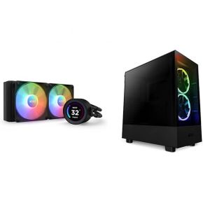 미국 NZXT 크라켄 쿨러 Kraken Elite 240 RGB 240mm AIO CPU Liquid Cooler 블랙 H5 Compact ATX