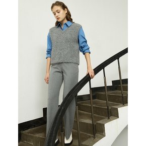 [Day-Wool] Semi-Wide Winter Trousers_GREY