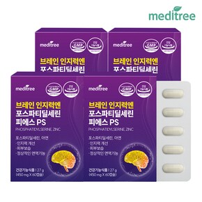 브레인 인지력엔 포스파티딜세린 피에스PS 4박스