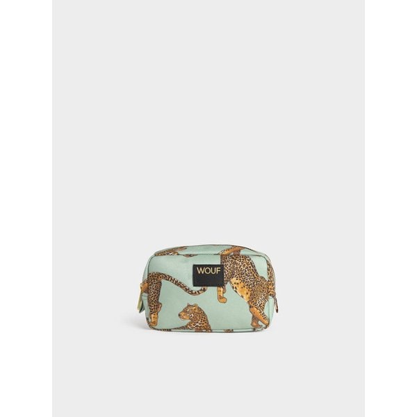 WO데일리 에메랄드레오파드 메이크업백 15x10x6.5
