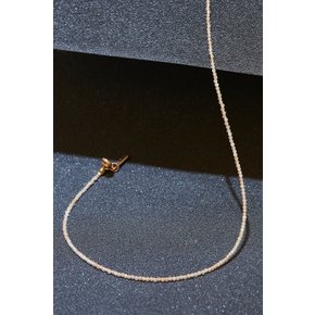 2mm 피치문스톤 Peach Moonstone Necklace