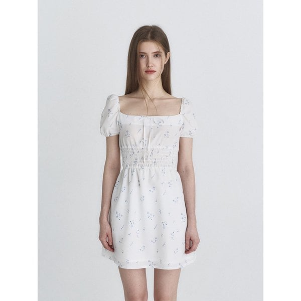 Rosie puff dress (White)