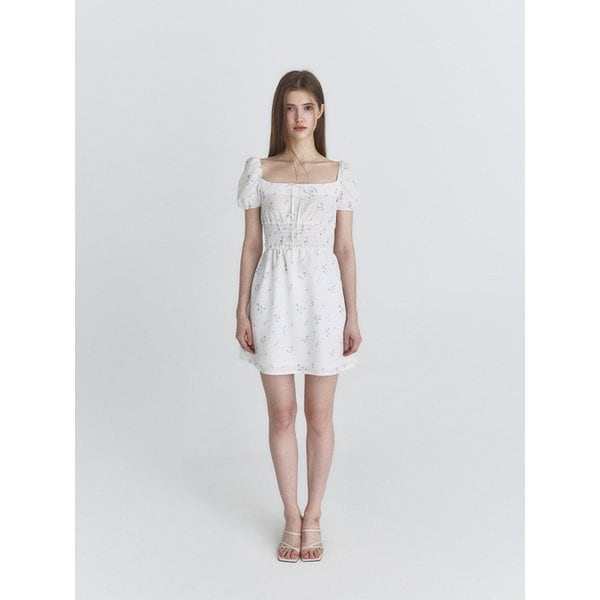 Rosie puff dress (White)