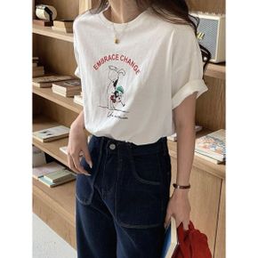 체인지 라운드 반팔 티셔츠 FH2ST004_P420508651