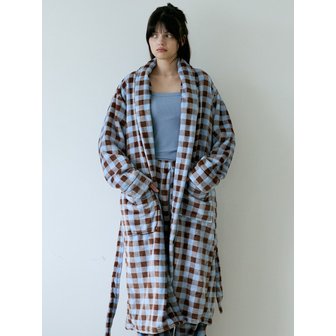 티에스에이치 멜로우 극세사 로브- 체크 2colors