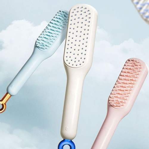 엉킴방지 간편 자동청소 브러시 머리빗 헤어브러쉬