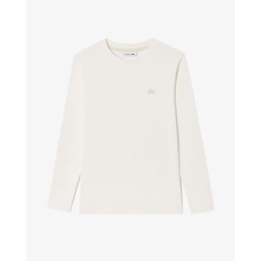 라코스테 (여성) 25SS 베이직 긴팔 티셔츠 TF554E-55G 70V(오프화이트)