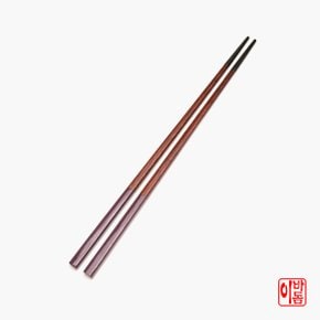 국내산  나무 천연 옻칠 칼라 젓가락  생칠  보라 1p