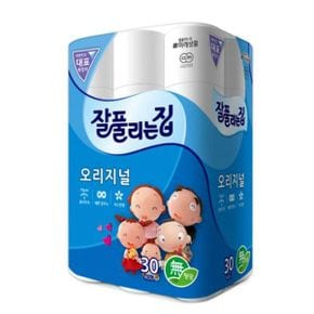 잘풀리는집 오리지널 30롤/ 꽃향 휴지/ 두루마리 화장 두루마리휴지