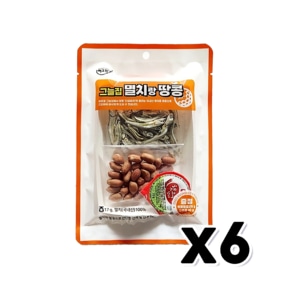 그늘집 멸치랑땅콩 견과류안주 52g x 6개