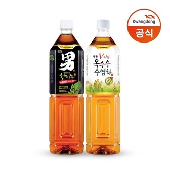 광동 옥수수수염차 1.5L 6pet + 헛개차 1.5L 6pet/차