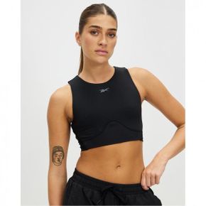 4378597 Reebok Lux Contour Crop Top - Black