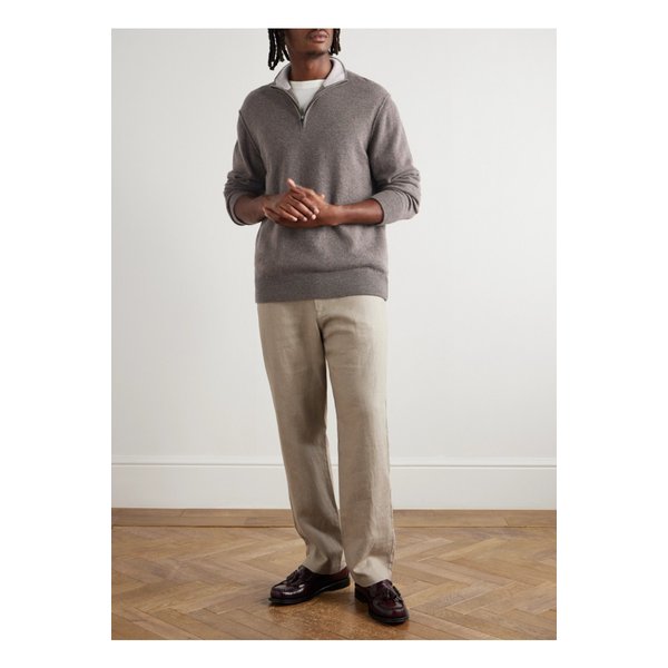 하트퍼드 울 캐시미어 블렌드 하프 집업 스웨터 46376663162884171