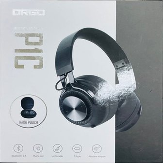  DRGO 블루투스유무선헤드폰(PC1, Black)