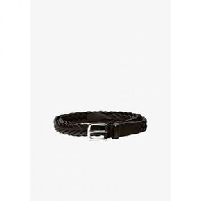 Massimo Dutti 마시모 두띠 플레이트 가죽 벨트 - 꼬임 다크 브라운 8066729