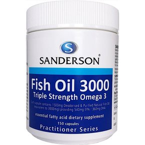 뉴질랜드 샌더슨 피쉬오일 Fish Oil 3000 150캡슐