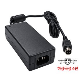 12V 5A 60W 전원 어댑터 하상극성 4핀 3구코드형 DC 아답터