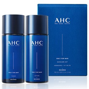 온리포맨 스킨케어 2종 세트  토너 150ml+로션 150ml 1개 쇼핑백포장