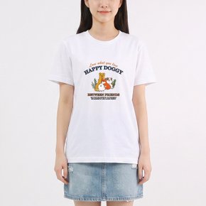 해피도기 라운드 남여공용 반팔C 2컬러