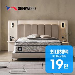 드리엘 호텔 평상형 LED 패브릭 침대 프레임 LK + 협탁(택1) 렌탈 48개월 월 79000원
