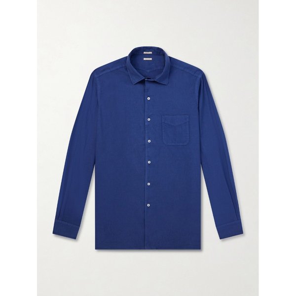 코튼 리넨 블렌드 릴렉스 핏 셔츠 46376663163000802