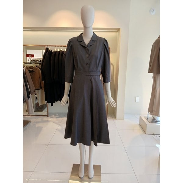 [여주점] 씨씨콜렉트 칠부소매플리츠롱원피스 E261pse121