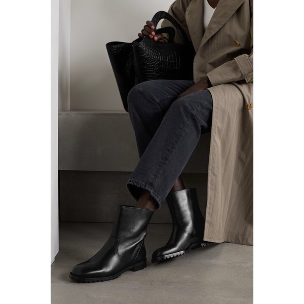 Motosa Leather Ankle Boots 블랙