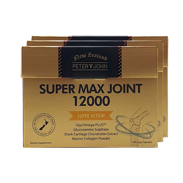 뉴질랜드 피터앤존 슈퍼 맥스 조인트 Max Joint 12000 200캡슐 3개