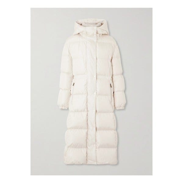 몽클레어 차머 후드 퀼팅 셸 다운 코트 화이트 46376663162861916