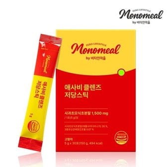  비타민마을 모노밀 애사비 클렌즈 저당스틱 5g x 30포 1박스 (총 30...