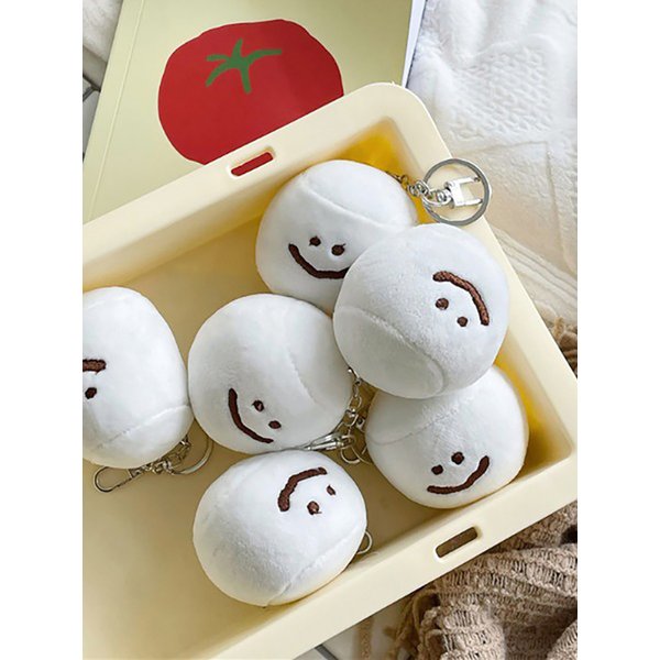 솜사탕 몽글몽글 스마일 미니어쳐 스트레스 해소 키링