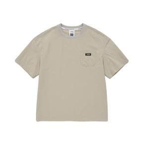 K242UTS150 우븐 포켓 반팔 L/BEIGE