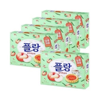  CW 청우 플랑 납작복숭아 160g x 5개 / 타르트 간식_