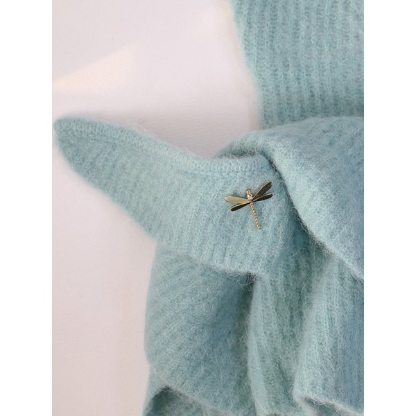 미니 문스톤 잠자리 브로치