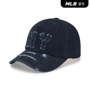 [코리아공식] 베이직 쿠퍼스 데님 5PANEL 언스트럭쳐 볼캡 NY (Indigo)